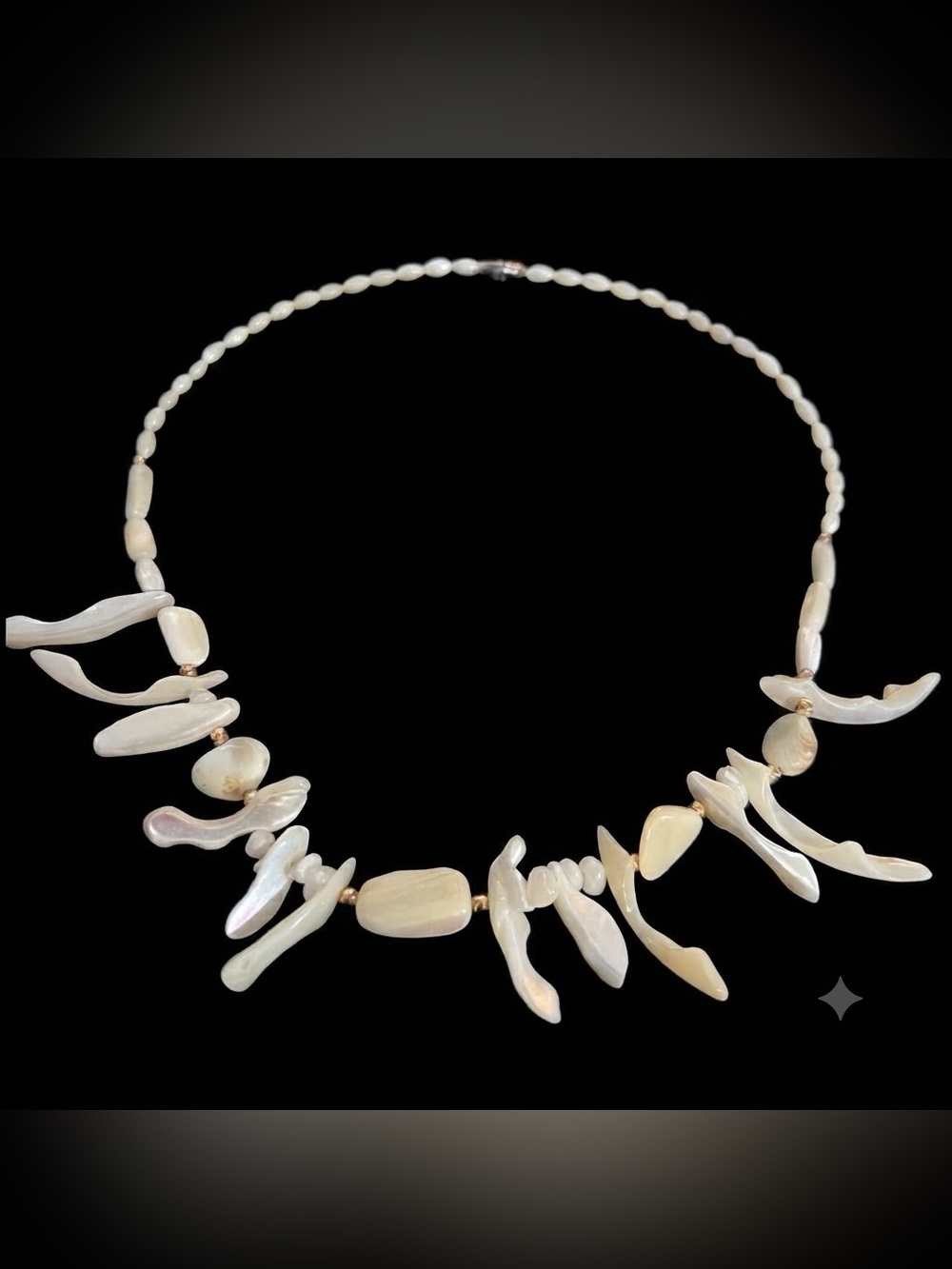 Unique Mother of Pearl Necklace